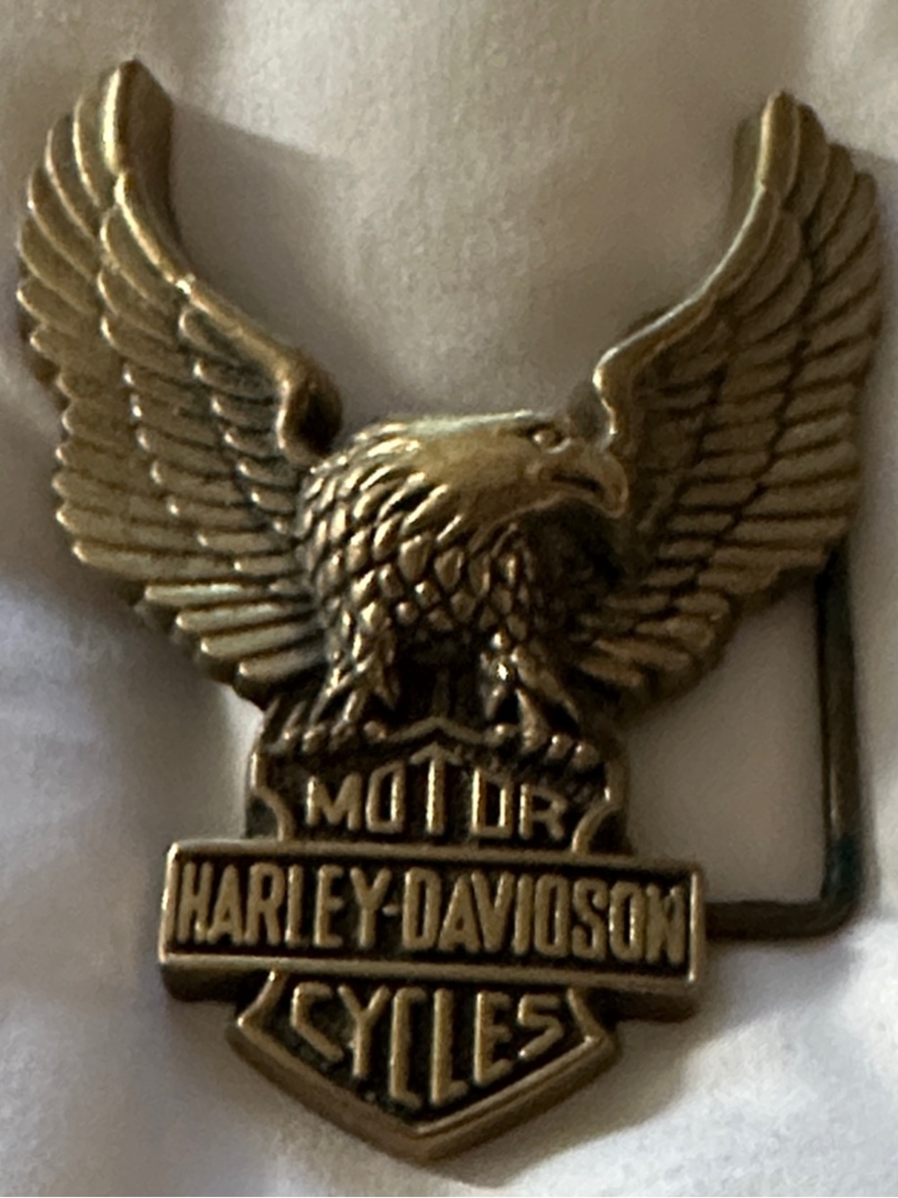Harley-Davidson Vintage 1979 Gold Eagle Belt Buckle